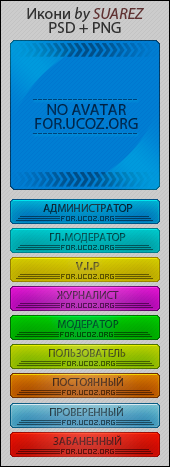 Яркие иконки групп для форума ucoz